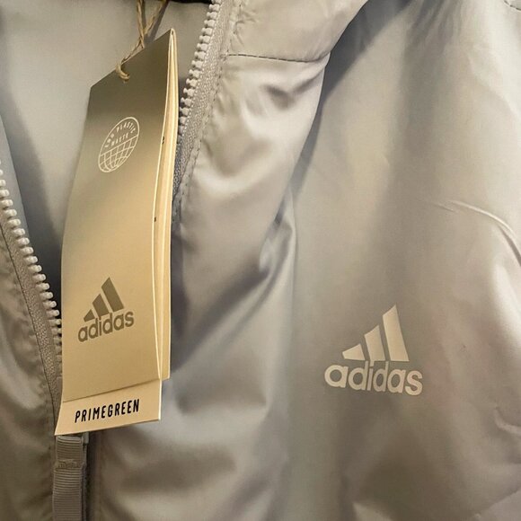 Adidas Primegreen Down Puffer Jacket 3-stripe Sleeves - Picture 4 of 4